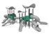 Set cu trei turnuri din materiale reciclate pentru loc de joacă - BGL-1211 RECYCLED imagine 2