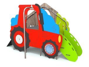 Căsuță în formă de tractor pentru loc de joacă - BGL-2029