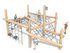 Traseu de aventură mare structură de frânghii din salcâm - BGL-8421 miniatura 1